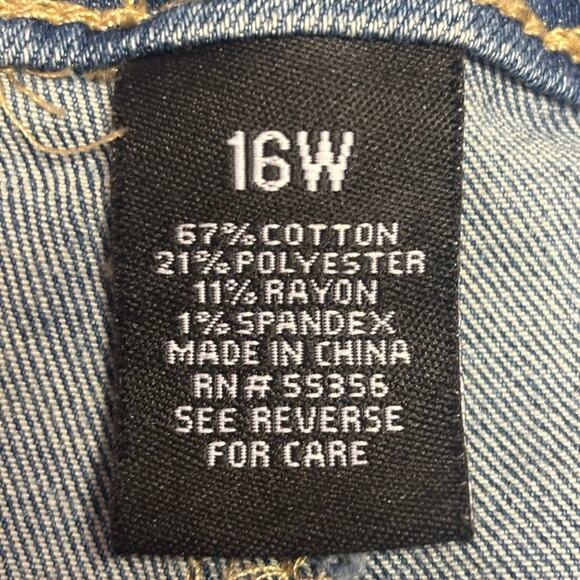 Women’s D Jeans Classic Blue Straight Jeans 16W - Picture 5 of 6